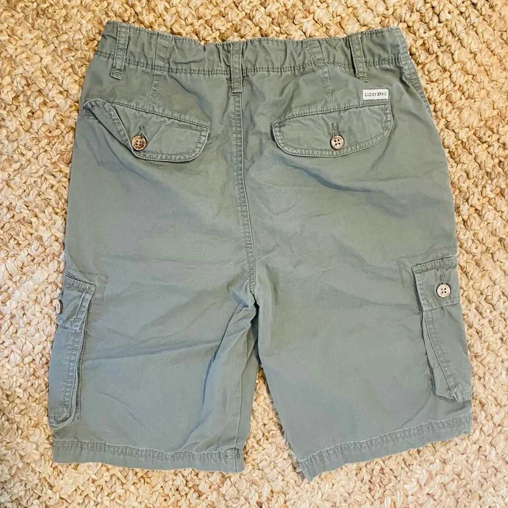 Lucky Brand 14 Green Boys cargo Shorts